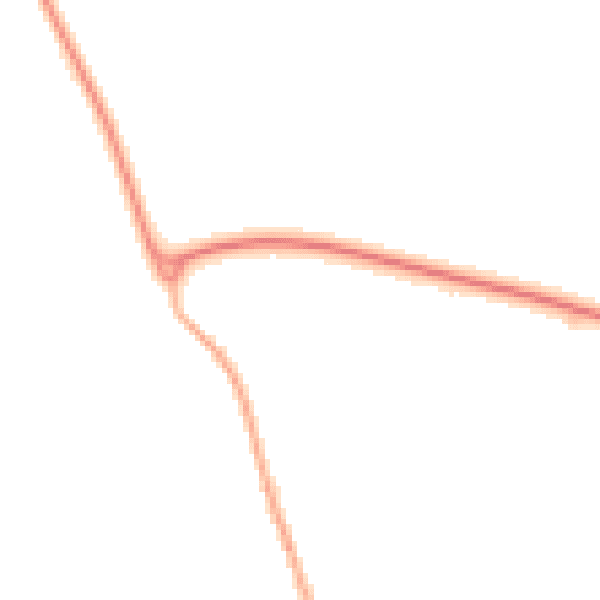 Night-time road noise heatmap for LE15 7TR