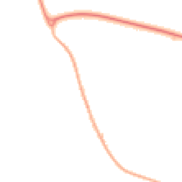 Night-time road noise heatmap for LE15 7TZ