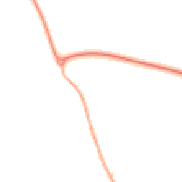 Night-time road noise heatmap for LE15 7UE
