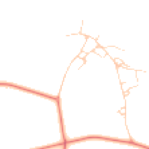 Daytime road noise heatmap for LE15 8BZ