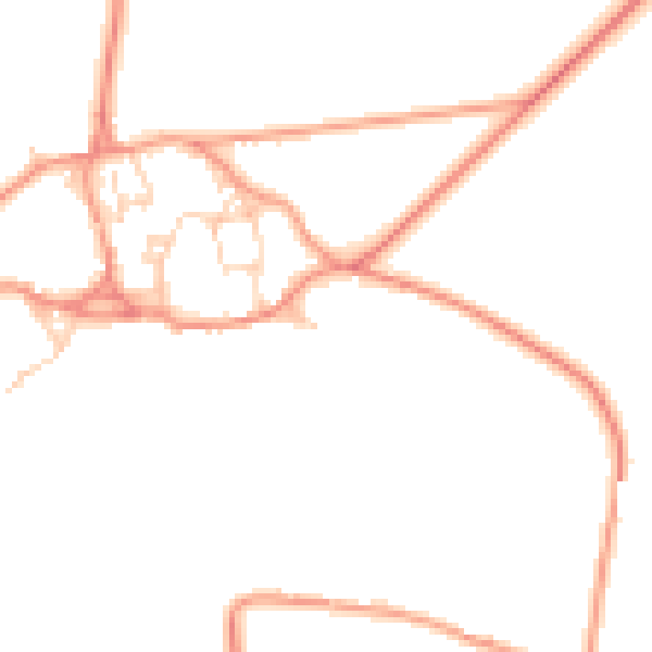 Daytime road noise heatmap for LE15 8EH