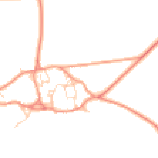 Daytime road noise heatmap for LE15 8EP