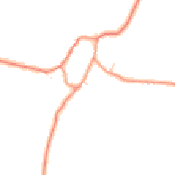 Daytime road noise heatmap for LE15 8QN