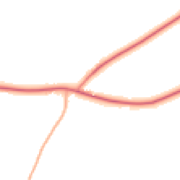 Night-time road noise heatmap for LE15 9DQ