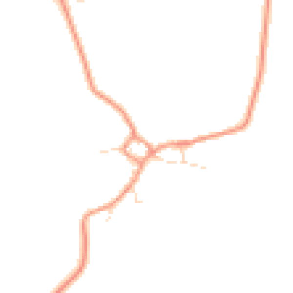 Daytime road noise heatmap for LE15 9EJ