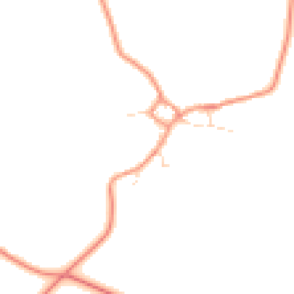 Daytime road noise heatmap for LE15 9EP