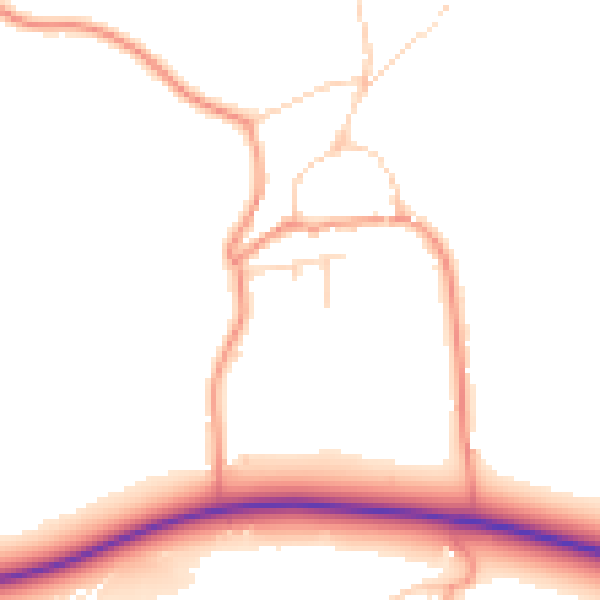 Daytime road noise heatmap for LE15 9JR