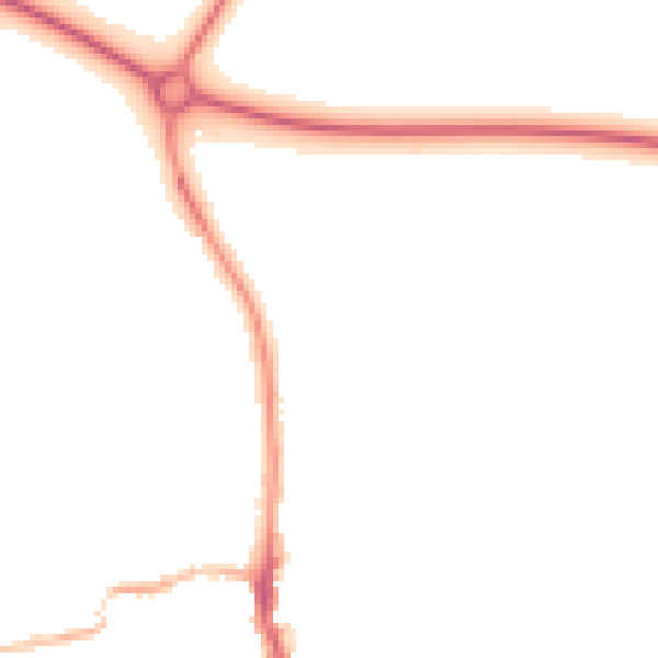 Night-time road noise heatmap for LE15 9PH
