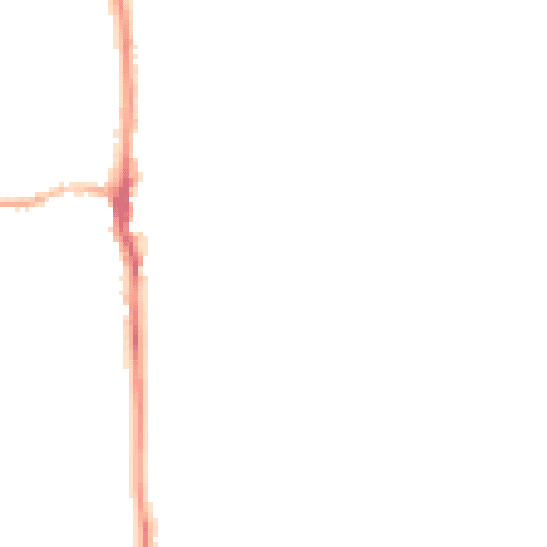 Night-time road noise heatmap for LE15 9PP