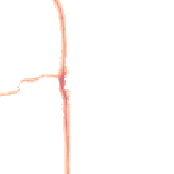 Night-time road noise heatmap for LE15 9PY