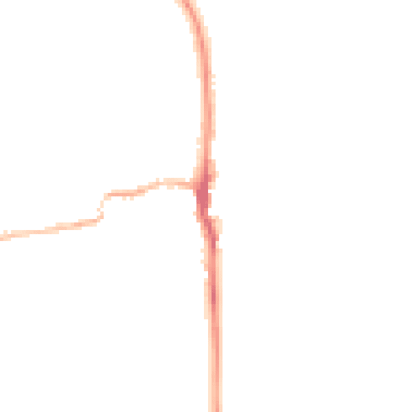 Night-time road noise heatmap for LE15 9SQ