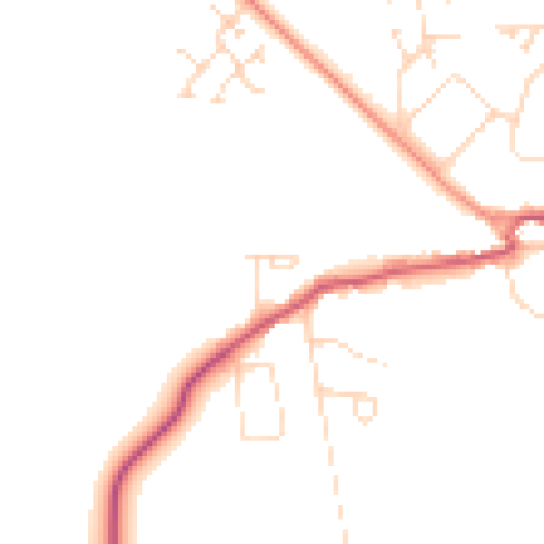 Daytime road noise heatmap for LE15 9TG