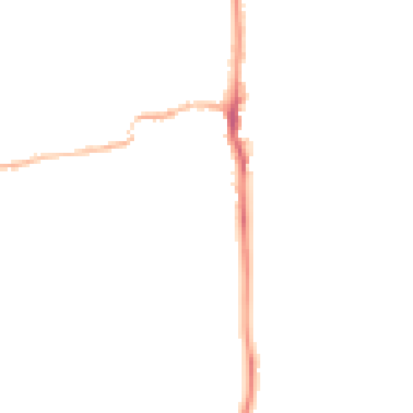 Night-time road noise heatmap for LE15 9TT