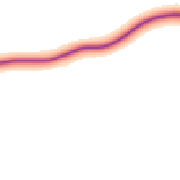 Daytime road noise heatmap for LE16 8PB