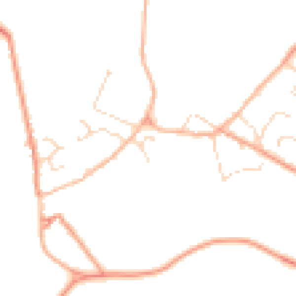 Daytime road noise heatmap for LE16 8XF