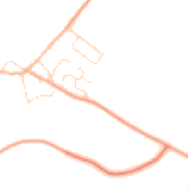 Daytime road noise heatmap for LE16 8XH