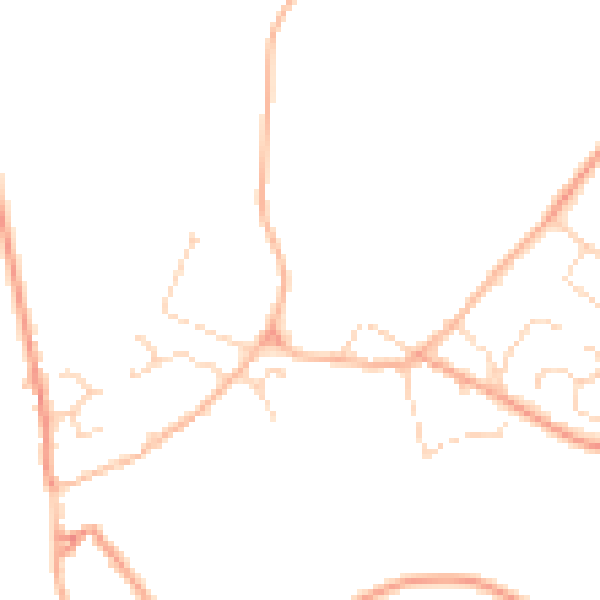 Daytime road noise heatmap for LE16 8XP