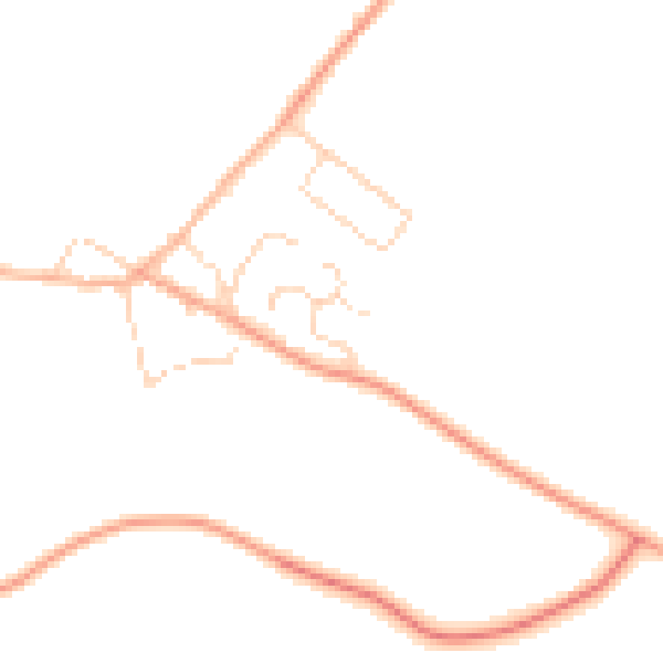 Daytime road noise heatmap for LE16 8XX