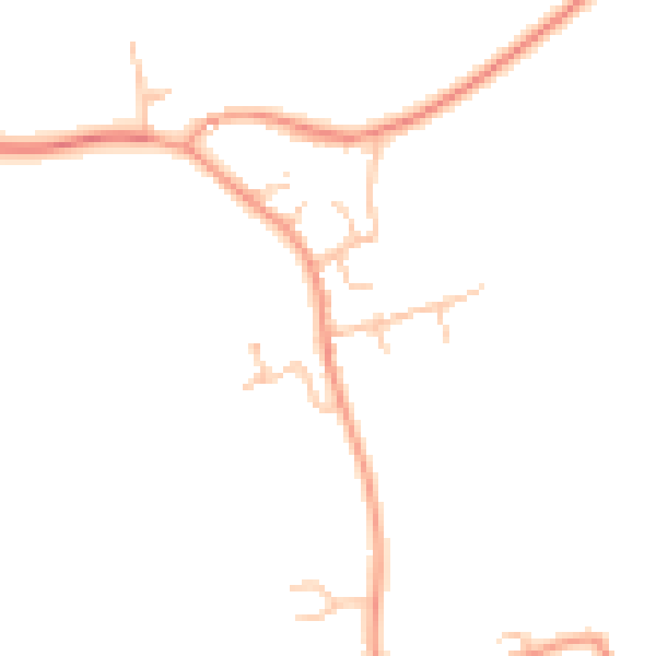 Daytime road noise heatmap for LE17 5BF