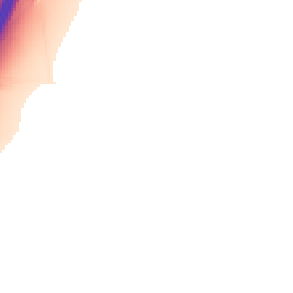 Night-time road noise heatmap for LE17 5NF