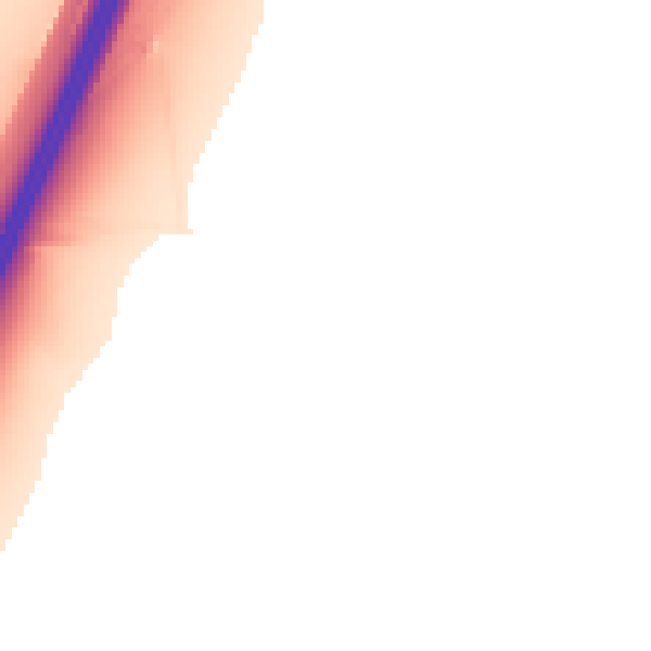 Night-time road noise heatmap for LE17 5NQ