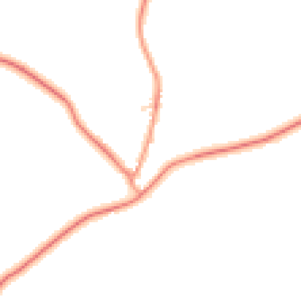 Daytime road noise heatmap for LE17 5PU