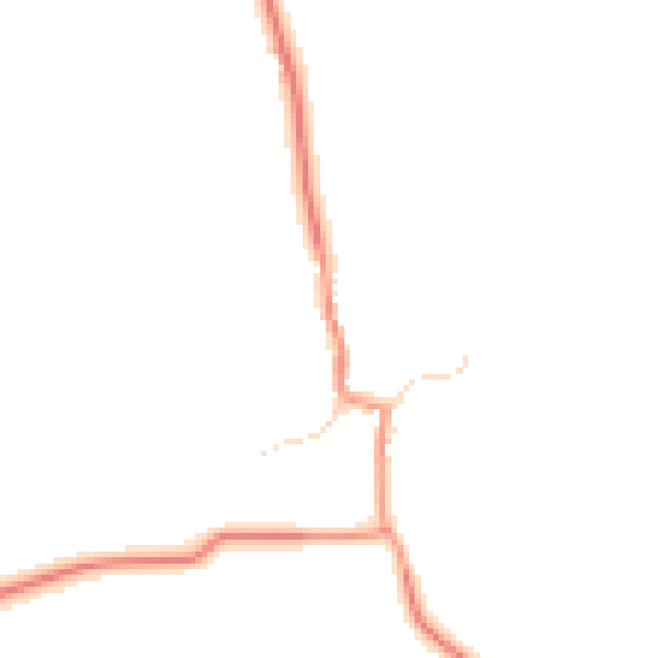 Daytime road noise heatmap for LE17 5QF