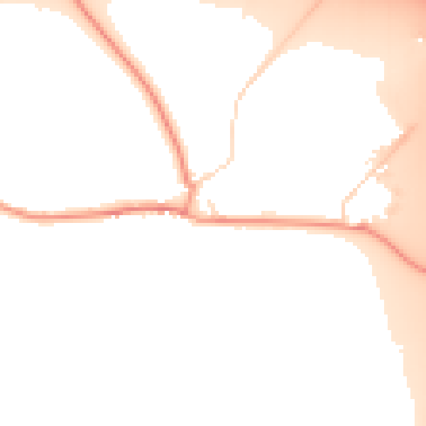 Daytime road noise heatmap for LE17 6EH