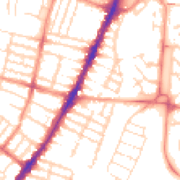 Daytime road noise heatmap for LE3 0AS