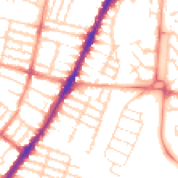 Daytime road noise heatmap for LE3 0BG