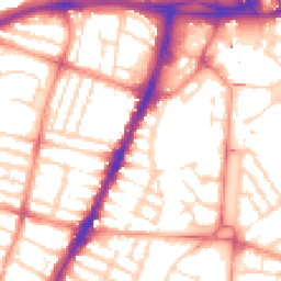 Daytime road noise heatmap for LE3 0BL