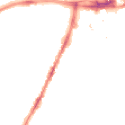 Night-time road noise heatmap for LE3 0BL