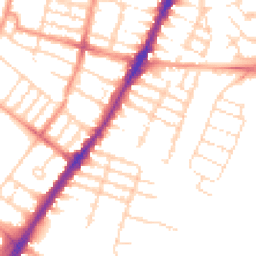 Daytime road noise heatmap for LE3 0DF