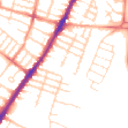 Daytime road noise heatmap for LE3 0DJ