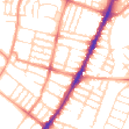 Daytime road noise heatmap for LE3 0FG