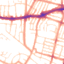 Daytime road noise heatmap for LE3 0JS
