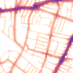 Daytime road noise heatmap for LE3 0LA