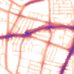 Daytime road noise heatmap for LE3 0TF