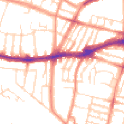 Daytime road noise heatmap for LE3 0UP