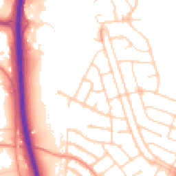 Daytime road noise heatmap for LE3 2UJ