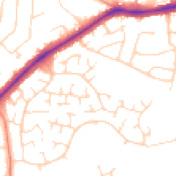 Daytime road noise heatmap for LE3 3AQ