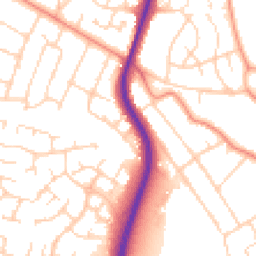 Daytime road noise heatmap for LE3 3DJ