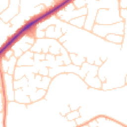Daytime road noise heatmap for LE3 3PX