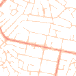 Daytime road noise heatmap for LE3 8AX