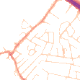 Daytime road noise heatmap for LE3 8BD