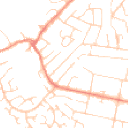 Daytime road noise heatmap for LE3 8DD