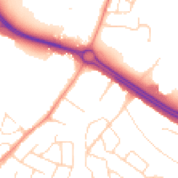 Daytime road noise heatmap for LE3 8GX