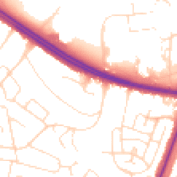 Daytime road noise heatmap for LE3 8HH