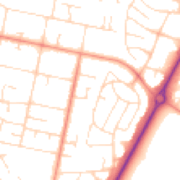 Daytime road noise heatmap for LE3 8JN
