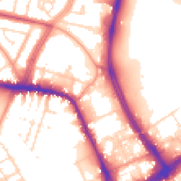 Daytime road noise heatmap for LE4 0AA